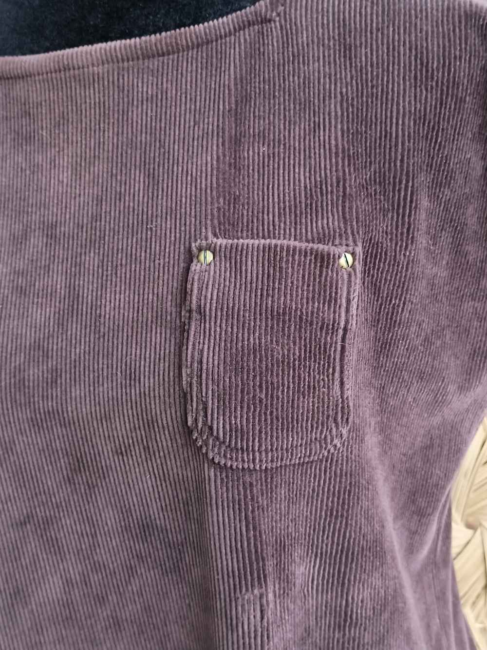 Liz Claiborne LizSport Corduroy Maxi Dress in Brown_Petite Med - Picture 2 of 6